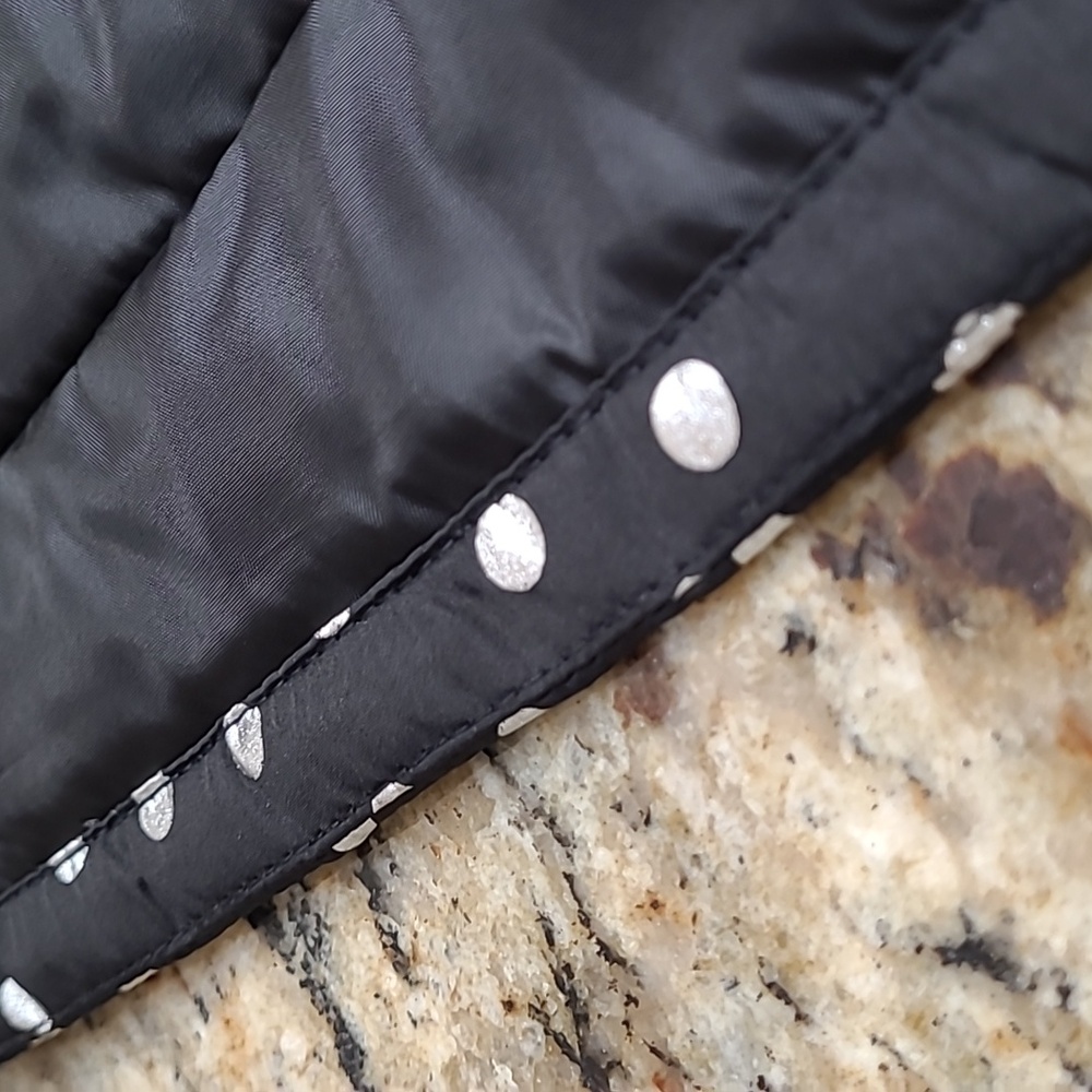 Kids Cold Control Puffer Jacket Silver Dots - 2 Inside Pockets! New with Tags! - Picture 12 of 15